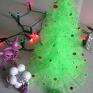 prezent święta Zielona choinka delikatna, błyszcząca - śliczna ozdoba dekoracje świąteczne
