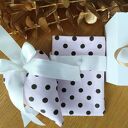 Dekoracyjny box prezentowy, serce i woreczek na kartę podarunkową