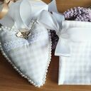 Serce z woreczkiem na kartę podarunkową