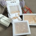 Serce z woreczkiem na kartę podarunkową, styl marynarski, morze, dekoracyjny box prezentowy