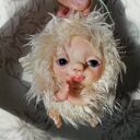 Skrzydlaty kudłaczek - zawieszka - handmade dekoracja urodzinowa do zawieszenia