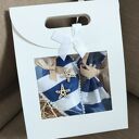 Serce z woreczkiem na kartę podarunkową, styl marynarski, morze, dekoracyjny box prezentowy