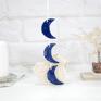 3 ceramiczne ozdoby księżyce - niebo dekoracje urodzinowe