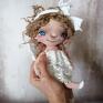 artystyczna lalka kolekcjonerska z tkaniny - aniołek dekoracje urodzinowe roczek