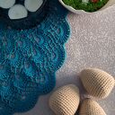 Zestaw 3 beżowych pisanek handmade na szydełku (ok. 7-8 cm)