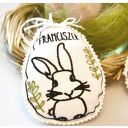 Zając Wielkanocny, dekoracja, personalizowane jajko, haftowana dekoracj, Easter