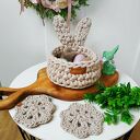 Koszyk wielkanocny zajączek z uszami "The easter bunny"