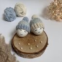 Czapeczki na jajka wielkanocne - zestaw 2 szt