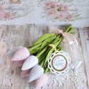 Tulipany, kwiaty ręcznie szyte prezent Dzień Matki Babci zakończenie roku dekoracja