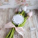 Tulipany, kwiaty ręcznie szyte prezent Dzień Matki Dzień Babci zakończenie roku dekoracja Wielkanoc