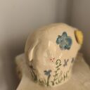 Baranek ceramiczny na Wielkanoc - ręcznie malowany, szkliwiony i dwukrotnie wypalany