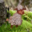 Baranek wielkanocny - magnes na lodówkę ze sklejki 3 mm