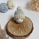 Czapeczka z pomponem na jajka wielkanocne - 1 szt
