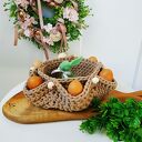 Koszyk wielkanocny z 6 przegródkami na jajka