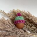 Czapeczka z pomponem na jajka wielkanocne - 1 szt.