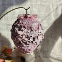 Różowa Pisanka - Motyli Ogród (dekoracja premium wielkanocna handmade)