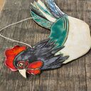 Kogut wiszący ceramiczny - rustykalna dekoracja wielkanocna