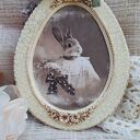 Vintage Dekor Ścienny Bella - styl shabby chic - zdobiony techniką Decoupage