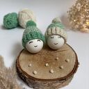 Czapeczki na jajka wielkanocne - zestaw 2 szt