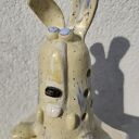 królik ceramiczny lampion