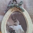 Vintage Dekor Ścienny Bella - styl shabby chic - zdobiony techniką Decoupage