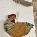 Kura wisząca ceramiczna dekoracja