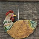 Kura wisząca ceramiczna dekoracja