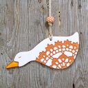 GĄSKA duża zawieszka ceramiczna