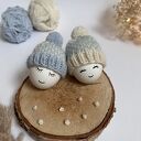 Czapeczki na jajka wielkanocne - zestaw 2 szt