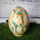 Kolorowa pisanka XL - ceramiczne jajo wielkanocne