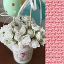 Wielkanocny Ogród w Filiżance - Różana Elegancja i Pastele
