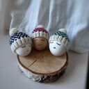 Czapeczki na jajka wielkanocne - zestaw 3 szt.