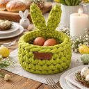 wielkanocny dla dziecka - koszyk w kształcie zajączka z uszkami