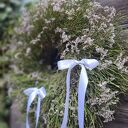 Wianek wielkanocny wiosenny na drzwi lub stół - rękodzieło ok. 60 cm