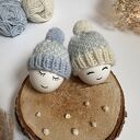 Czapeczki na jajka wielkanocne - zestaw 2 szt