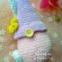 Gnom, skrzat i królik wielkanocny na szydełku - ok. 17 cm (handmade)