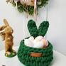 wianek na stół dekoracje wielkanocne koszyczek króliczek " the ester bunny" koszyk zajączek