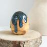 ceramiczna pisanka artystyczna ceramika jajko, ozdoba wielkanocna dekoracja