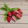 K and K Katarzyna wielkanocne dekoracje tulipany - bukiet bawełnianych tulipanów (10 wiosna prezent