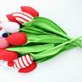 handmade dekoracje wielkanocne tulipany - bukiet 13 szt