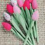 hand made tulipany bukiet tulipanków 10 sztuk