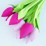 prezent Tulipany bawełniane 12 szt - swieta dekoracje wielkanocne bukiet