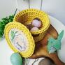dekoracje wielkanocne: koszyk na jajka
