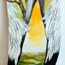 NA ZAMÓWIENIE: "Anioł Drogi" - obraz namalowany farbami akrylowymi na drewnie przez artystkę plastyka Adrianę Laube. Dekoracje opiekun