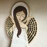 Anioł ceramiczny - Pula - aniołek chrzest komunia