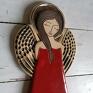 czerwone anioł ceramiczny - flamenco prezent