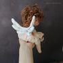 artystyczna lalka kolekcjonerska ręcznie malowana aniołek