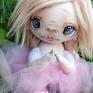 Aniołek Majowy - artystyczna lalka kolekcjonerska szmacianka dziewczynka