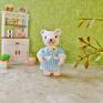 dekoracje kolekcjonerska bajkowa figurka jej mama pracuje w fabryce lodów kreskówkowy niedźwiedz miniaturowa