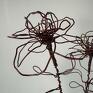 Wire Art dekoracje dla domu sztuczne kwiaty bukiet kwiatów z drutu